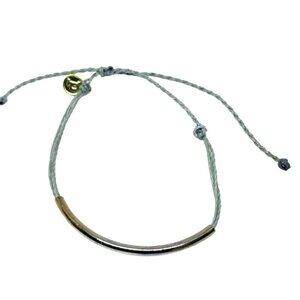 Pura Vida Tube Cord green Bracelet Knot Closure Adjustable